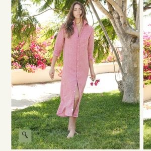 Frank and Eileen Rory Dress Lived in Linen Red Size M